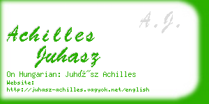 achilles juhasz business card